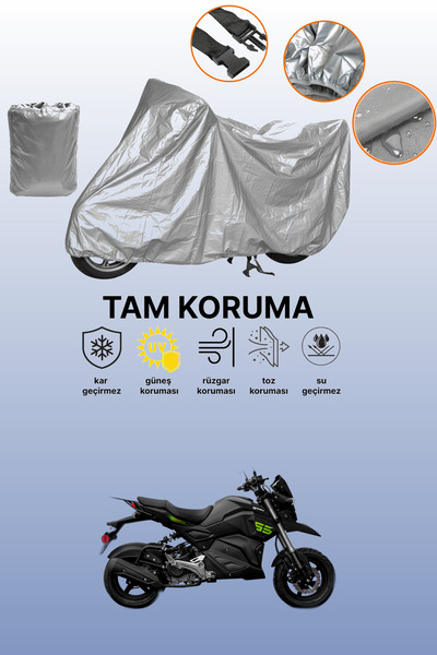 dokaca غطاء دراجة نارية متوافق مع يوكي هامر 50 باللون الرمادي، غطاء واقي، غطا...