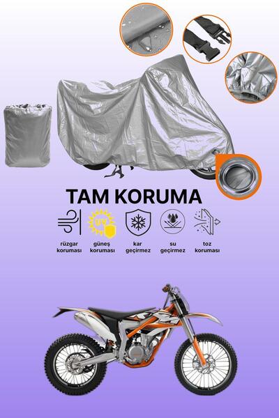 dokaca غطاء محرك متوافق مع KTM 350 Freeride باللون الرمادي، غطاء واقي