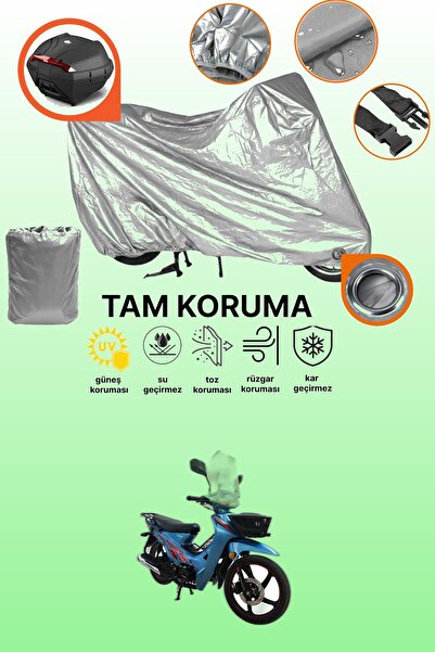 dokaca Gray Lock and Rear Bag Compatible Apachi Myra Compatible Motorcycle Ta...