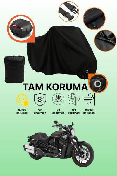 dokaca حقيبة خلفية وقفل أسود متوافقة مع دراجة هارلي ديفيدسون VRSCDX نايت رود ...