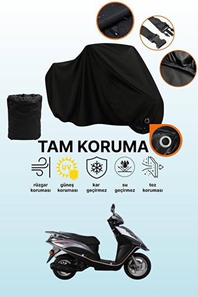 dokaca Black Lock Compatible Kanuni Mati 125 Compatible Motorcycle Cover, Pro...