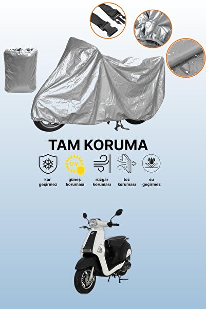 dokaca Gray Mondial 50 Revival Compatible Motorcycle Tarpaulin, Protective Co...