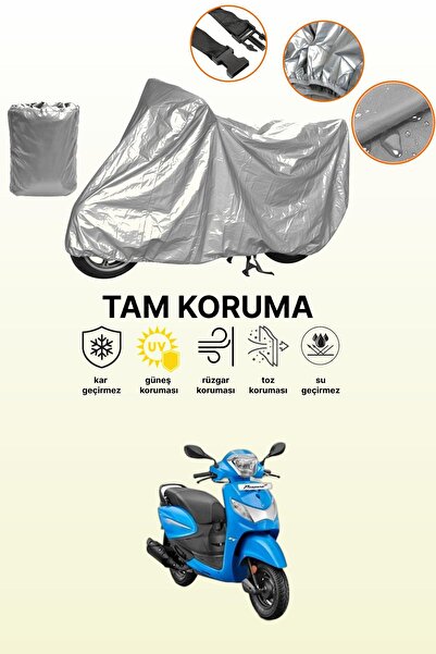 dokaca حقيبة خلفية رمادية وقفل غير متوافقة مع قماش دراجة نارية متوافق مع هيرو...