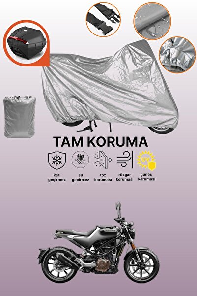 dokaca Gray Rear Bag Compatible Husqvarna Svartpilen 250 Compatible Engine Co...