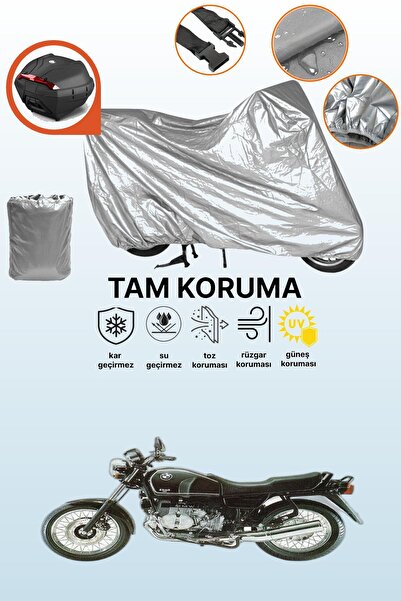 dokaca Gray Rear Bag Compatible Bmw R 100 R Compatible Motorcycle Tarpaulin, ...