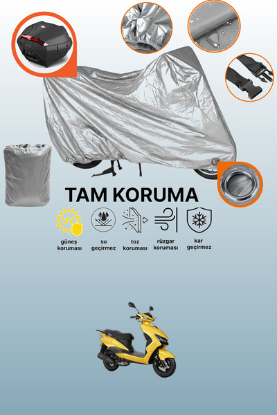 dokaca Gray Lock and Tail Bag Compatible Rks Bolero 50 Compatible Motorcycle ...