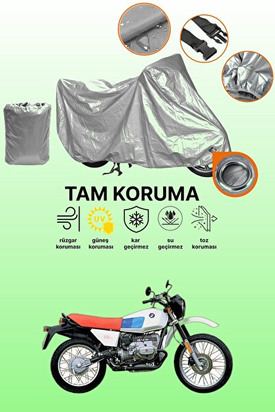 dokaca Gray Lock Compatible Bmw R 80 Gs Compatible Motorcycle Tarpaulin, Prot...