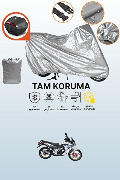 dokaca حقيبة خلفية رمادية متوافقة مع يوكي يالدز 100، غطاء واقي متوافق مع المحرك