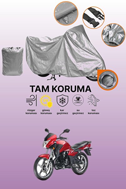 dokaca Gray Lock Compatible Kanuni S125T Compatible Motorcycle Cover, Protect...