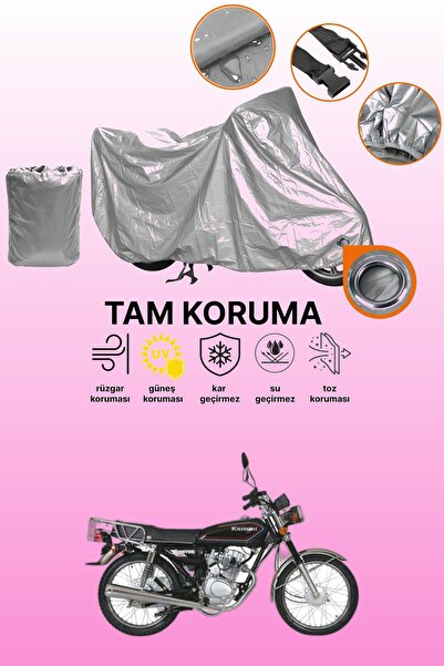 dokaca Gray Lock Compatible Kanuni Breton 125 Compatible Motorcycle Cover, Pr...