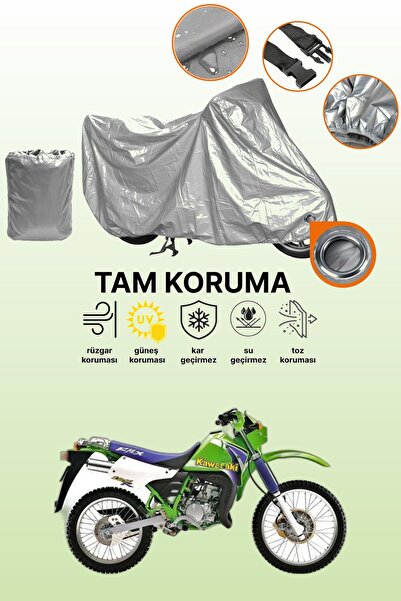 dokaca Gray Compatible with Lock Kawasaki Kmx 125 Compatible Engine Tarpaulin
