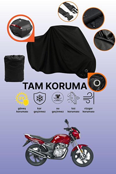 dokaca Black Lock and Tail Bag Compatible Kanuni Puma 150 Compatible Motorcyc...