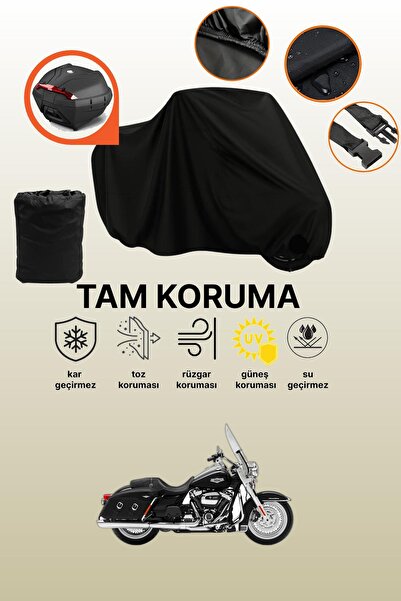 dokaca حقيبة خلفية سوداء متوافقة مع غطاء حماية من القماش لدراجة هارلي ديفيدسو...