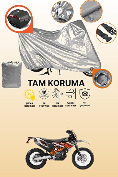 dokaca حقيبة خلفية وقفل باللون الرمادي متوافقة مع KTM 690 Enduro R، غطاء حماي...