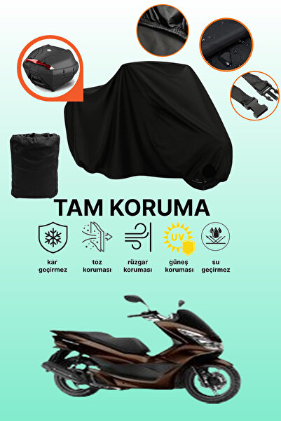 dokaca Black Rear Bag Compatible Bumoto/Jinling Nova 125Cc Compatible Motorcy...
