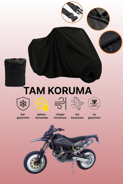 dokaca Black Husqvarna Sm 610 Compatible Engine Cover, Protective Cover, Moto...