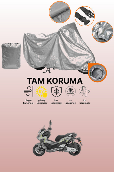 dokaca Gray Lock Compatible Mondial 125 Ressivo Compatible Motorcycle Cover, ...