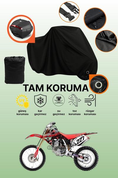dokaca غطاء دراجة نارية متوافق مع هوندا Crf 150 R، غطاء واقي أسود متوافق مع ا...