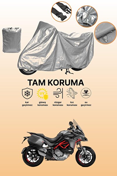 dokaca غطاء دراجة نارية رمادي اللون متوافق مع دوكاتي مولتيسترادا 1260 تورينج،...