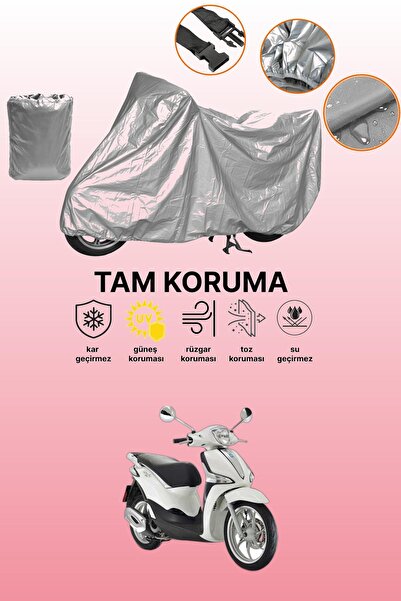 dokaca غطاء دراجة نارية متوافق مع بياجيو ليبرتي 150 باللون الرمادي، غطاء واقي...