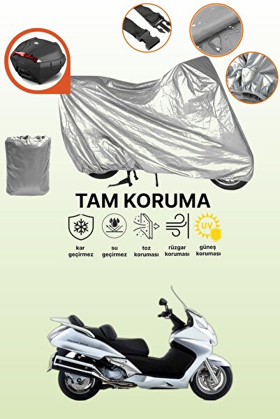 dokaca حقيبة خلفية رمادية متوافقة مع هوندا FJS 600 Silverwing ABS، غطاء محرك ...