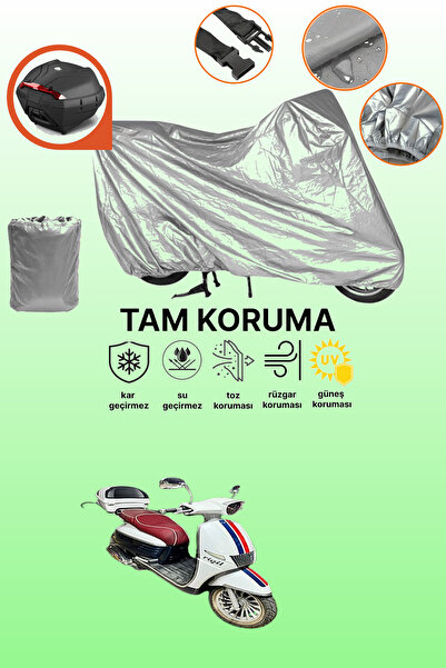 dokaca حقيبة خلفية رمادية متوافقة مع كينج موتور YB-150T-15، غطاء واقي متوافق ...