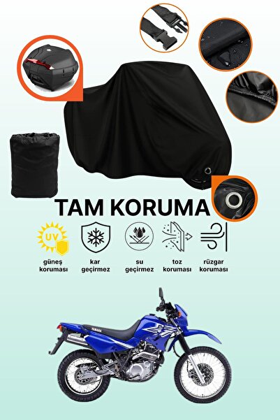 dokaca حقيبة خلفية سوداء وقماش متوافق مع دراجة نارية ياماها XT 600 E
