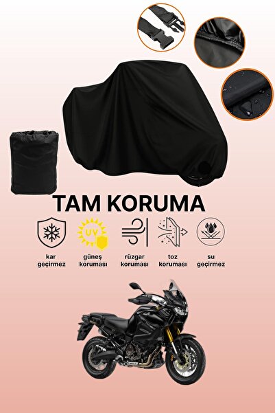 dokaca غطاء محرك ياماها XT 1200Z سوبر تينيري أسود متوافق، غطاء واقي، غطاء للد...