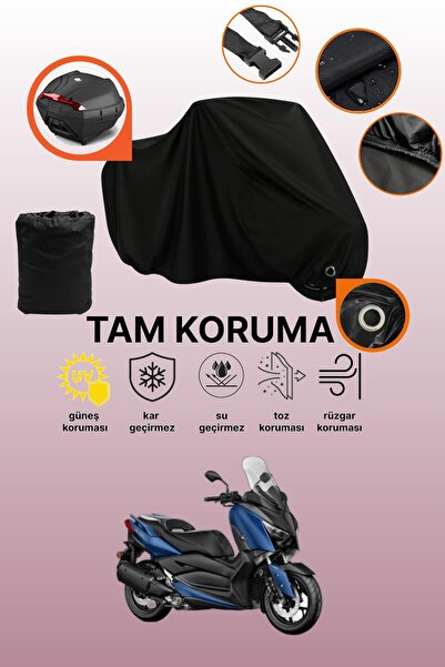 dokaca حقيبة خلفية سوداء متوافقة مع ياماها X-Max 250، غطاء دراجة نارية متوافق...