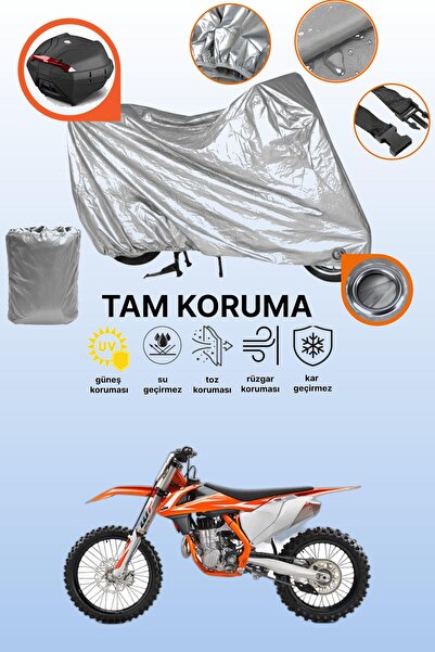 dokaca Grey Lock and Tail Bag Compatible Ktm 450 Sxf Compatible Motorcycle Ta...