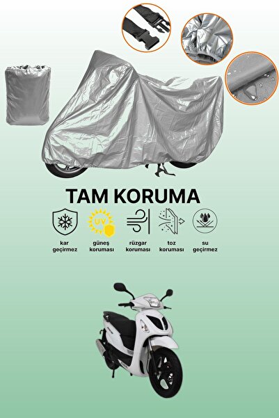 dokaca حقيبة خلفية رمادية اللون وقماش دراجة نارية متوافق مع قفل مونديال 150 ج...