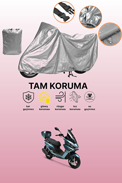 dokaca Gray Rks Newlight 125 Pro Compatible Motorcycle Tarpaulin, Protective ...