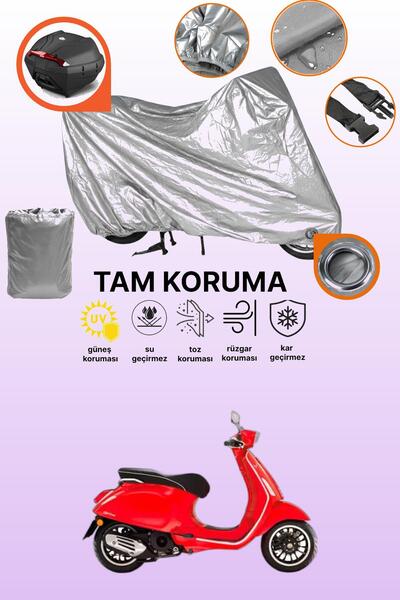 dokaca غطاء حماية رمادي اللون متوافق مع دراجة فيسبا سبرينت إس 125، غطاء حماية...