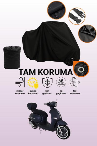 dokaca غطاء دراجة نارية متوافق مع أرورا كابتشينو 125، غطاء واقي أسود اللون