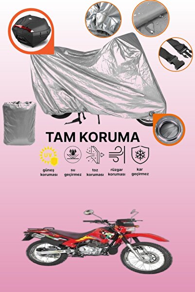 dokaca Gray Rear Bag and Lock Compatible Mondial 150 Ut Compatible Motorcycle...
