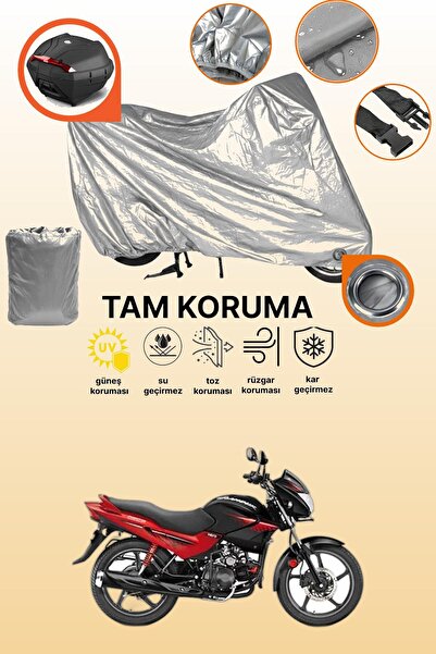 dokaca حقيبة خلفية رمادية اللون ومتوافقة مع قماش دراجة نارية متوافق مع هيرو ج...