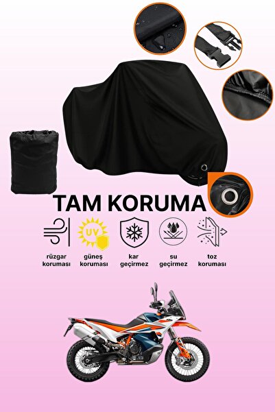 dokaca قماش دراجة نارية متوافق مع KTM 890 Adventure متوافق مع القفل الأسود