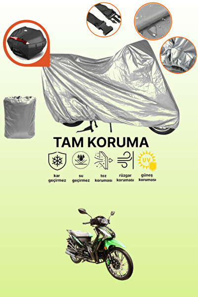 dokaca Gray Rear Bag Compatible Arora Smart 100 Compatible Motorcycle Cover, ...