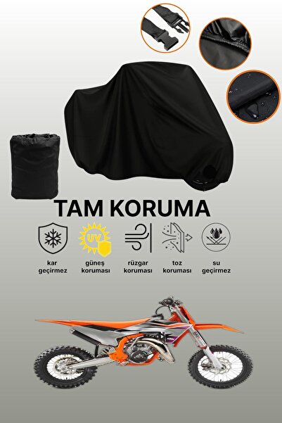dokaca غطاء محرك متوافق مع KTM 65 SX باللون الأسود، غطاء واقي، غطاء للدراجات ...