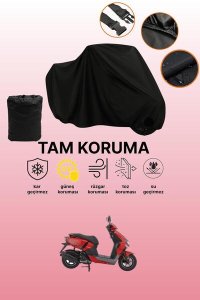 dokaca Black Mondial Air Time Compatible Motorcycle Cover, Protective Cover, ...