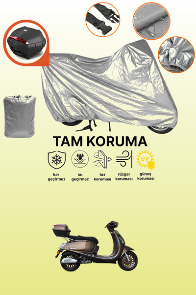 dokaca حقيبة خلفية رمادية متوافقة مع يوكي مارجريتا 50، غطاء واقي متوافق مع المحرك