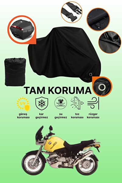 dokaca Black Rear Bag and Lock Compatible Bmw R 1100 Gs Compatible Motorcycle...