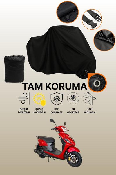 dokaca Motolux Wind 50 Compatible Motorcycle Tarpaulin Compatible with Black ...