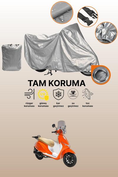 dokaca Gray Lock Compatible Rks Premium 125 Compatible Motorcycle Cover, Prot...