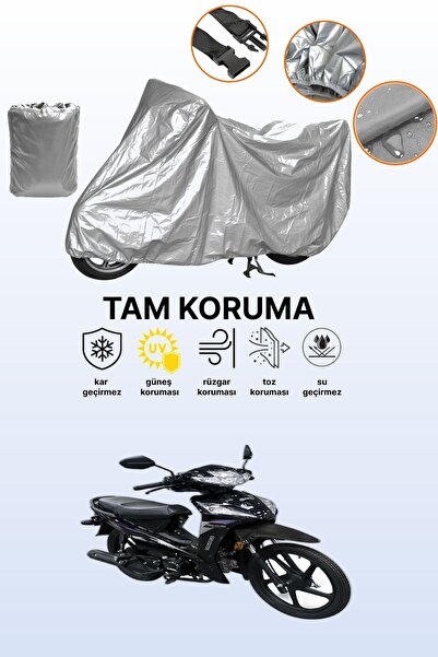 dokaca حقيبة خلفية رمادية وقفل غير متوافقة مع قماش دراجة نارية ماركة King Mot...