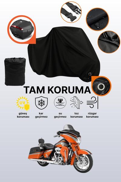 dokaca حقيبة خلفية وقفل أسود متوافقة مع دراجة هارلي ديفيدسون FLHXSE2 CVO ستري...