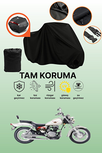 dokaca Steel Motor Crown 150 Compatible Motorcycle Tarpaulin Compatible with ...