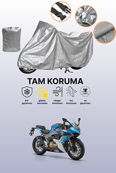 dokaca Gray Rks Srk550 Rs Compatible Motorcycle Cover, Protective Cover, Moto...