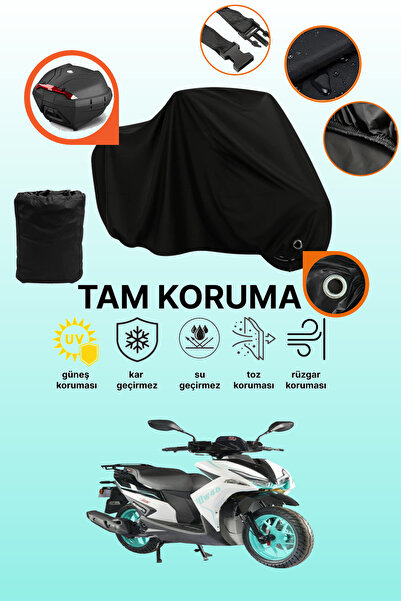 dokaca Black Lock and Tail Bag Compatible Motolux Mw46 Compatible Motorcycle ...