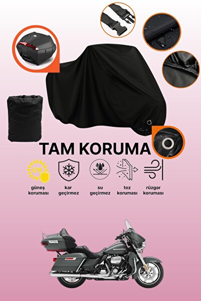 dokaca حقيبة خلفية سوداء متوافقة مع ماركة هارلي ديفيدسون ألترا ليمتد لو متواف...